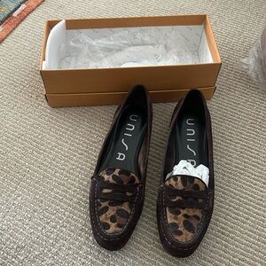 UNISA Brown and Leopard loafers